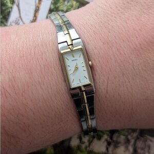Seiko Women's Two-Tone Gold and Silver Bracelet Watch